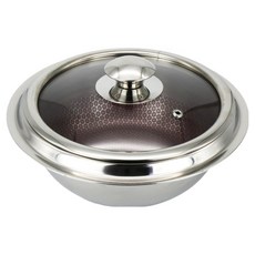 CLADIN 威尼斯三層不鏽鋼鑄鐵鍋, 1個, 單一顏色, 18cm