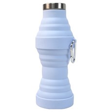 DAONLIV 可折疊矽膠便攜式戶外運動水瓶, 1個, 藍色, 500ml