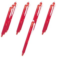 PILOT 百樂 FRIXION Ball Knock 按鍵原子筆 0.5mm LFBK-23EF-ME, 紅色, 10個