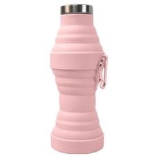 DAONLIV 可折疊矽膠便攜式戶外運動水瓶, 1個, 粉紅色, 500ml