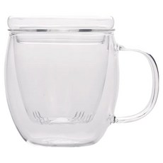 HIKARI 日光生活 耐熱加厚過濾茶杯 C605, 1個, 透明色