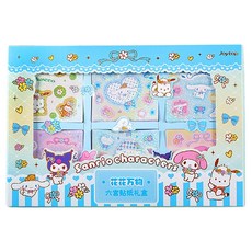 Joytop 悅木 三麗鷗 大耳狗喜拿 貼紙綜合套組 60p 套組, 1套, 雷射混搭色