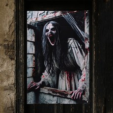 PARTYSHOW 萬聖節裝飾橫幅 窗戶鬼A款, 混合色