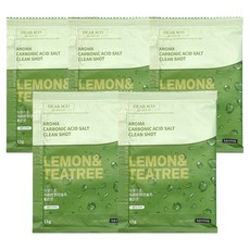 DEAR SCO 寵物芳香碳酸浴鹽 清潔款 檸檬 + 茶樹, 5個, 15g