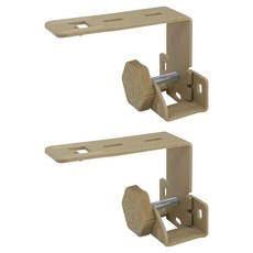 더원홈데코 안뚫어고리 이지픽스2 일반형 75 x 55 x 25 mm, 2개, 브라운