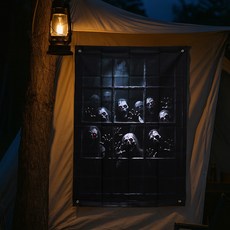 PARTYSHOW 萬聖節裝飾橫幅 真實殭屍, 混合顏色