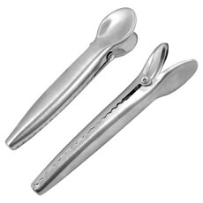 Premier 不鏽鋼鋸齒封口夾 12cm 2個, 1套, 銀色