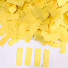PARTYSHOW 大容量紙五彩碎紙 長方形 1.5 x 5 cm 200g, 1個, 黃色