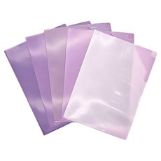 Teachers 漸層L型文件夾5件組, 紫色, 1套