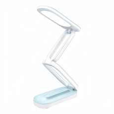 YUNMI 雅格LED折疊檯燈/USB充電閱讀護眼臺燈/小夜燈 3色調光, 藍色 + 白色
