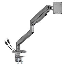 HAPPY TECH 快樂科技 鋁合金 桌上電腦螢幕架 超高承重 G9 USB Type-C 20kg/49吋適用 T18-12U, 1個, 灰色