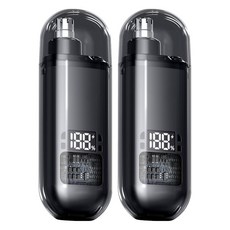 電動鼻毛修剪器 2個, 不適用, 黑色