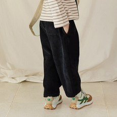 unifriend 兒童日常燈芯絨九分棉褲