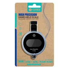 COTECi 高精度手持式電子秤 藍色, 1個, TR-043BL