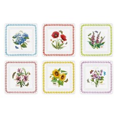 PORTmeIRION 波特玫琳恩 Botanic Garden Meadow 方形小碟 18 x 18 x 2.5 cm 套組, 1套, 板 6p, 混合色