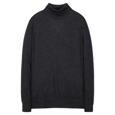 MAESTRO 男士雙色羊毛高領針織衫 25FW
