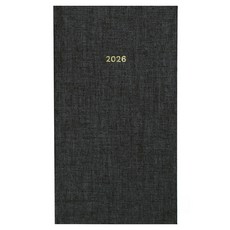 페이퍼리안 2026년 애티튜드 포켓형 위클리 플래너, 오닉스 블랙, 1개