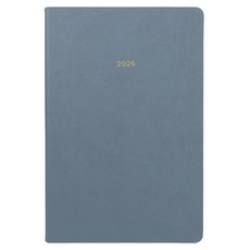 페이퍼리안 2026년 애티튜드 PU 먼슬리 플래너 B6, 더스티 블루, 1개