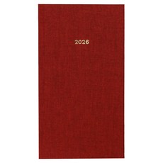PAPERIAN 2026年 Attitude 口袋型週計畫本, 1個, 紅寶石色