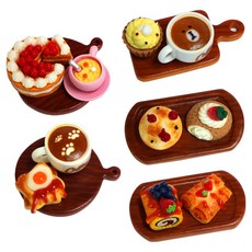 포포팬시 러블리 브런치타임 쿠킹클래스 미니어처, 랜덤발송, 5개