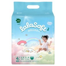 그린핑거 라라소프트 팬티형 기저귀 남여공용, 4단계, 10매
