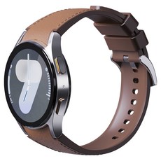 KANTAM Galaxy Watch 混合皮革錶帶, 1個, 淺棕色