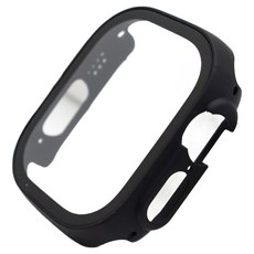 Apple Watch Ultra 全覆蓋鋼化膜保護殼, 1個, 黑色