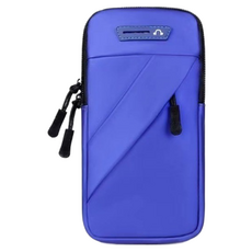 캐시리치 프리미엄 스포츠 러닝 마라톤 헬스 자전거 대용량 방수 수납 암밴드, 라이트블루, 1개