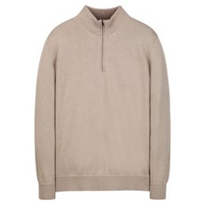 MAESTRO 男士100%喀什米爾半拉鍊針織衫