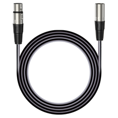 maono 閃克 高級型XLR母頭to XLR公頭水冷麥克風線 1.8m, 1個, 黑色, MKC-018