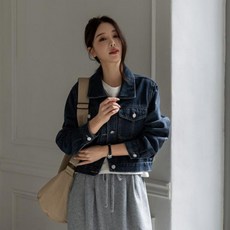 시크폭스 여성용 브리진 세미크롭 데님 자켓 53JK823