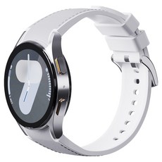 KANTAM Galaxy Watch 混合皮革錶帶, 1個, 淺灰色
