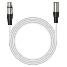 마오노 XLR 마이크 케이블 2m, 1개, 화이트, MKC-200