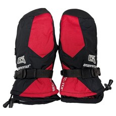 GROOVSTAR GRS 分指連指防寒冬季運動手套, 1個, 紅色