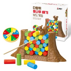 Jaim Joneun松鼠原木移動桌遊, 1個, 混合色