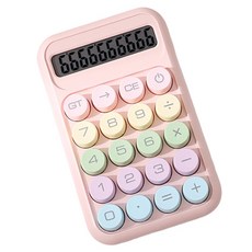 투데이리빙 파스텔 미니 계산기, 핑크, 1개