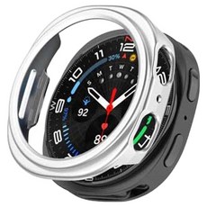 텐브릿지 갤럭시워치 8 / 8 클래식 / 8 울트라2 PC하드 범퍼케이스, 실버, 1개