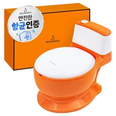 AttiRabbit 聲響按鈴排便訓練嬰兒便盆, 淺橘色