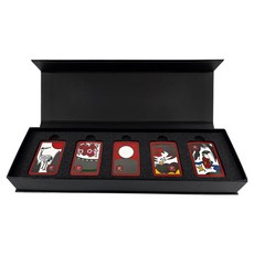 GIVOTGOLF 五光擬真高爾夫球標 5種 節日禮品組, 1套, 黑鎳