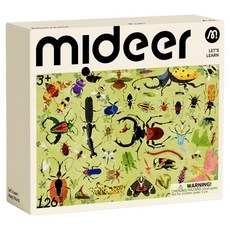 mideer 學習拼圖, 126片, 1套, 昆蟲世界