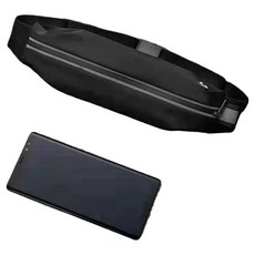 XTER 高彈性運動多功能收納緊身跑步腰帶, 黑色, 1個