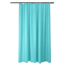 KODACHIEF 단색 솔리드 컬러 모던 무지 화장실 일상감성 심플 샤워커튼, 터키쉬 블루, 1개