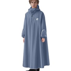 YUNMI 加長帶袖一件式雨披 連身雨衣 機車雨衣 速乾戶外雨衣 成人雨衣 可折疊帽簷 輕鬆佩戴頭盔