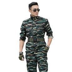 LOOK HERE 軍事生存遊戲戰鬥服上衣+褲子套裝, 虎斑