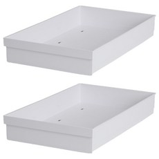 HICKIES 水槽下方櫥櫃免鑽孔滑軌調味料罐寬版整理架 HKA010, 白色, 2個