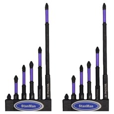 StanMan 6角生克防滑磁吸十字螺絲起子 6種組, 2套