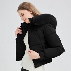 Banya Story 女款連帽短版鋪棉外套 PP109