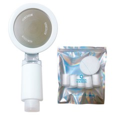HOMEDAUM Signature Basic 旅行用過濾蓮蓬頭 + 3.4cm 濾芯 5入組, 1套, 白色