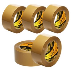 신일테이프 박스테이프 두께 57mic x 폭 48mm x 길이 40m, 황색, 5개