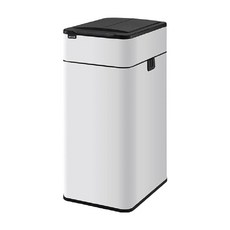 HOUDER 金屬智能垃圾桶 充電 20L, 潔白色, 1層